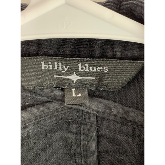 VTG 90s Women’s Billy Blues size L Jr black crop riding jacket blazer 6195 - Picture 5 of 10